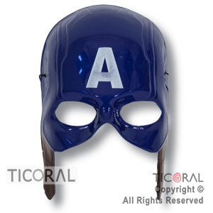 MASCARA CAPITAN AMERICA PLASTICA x 1